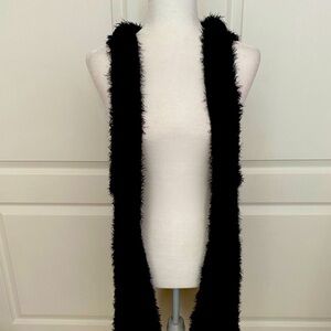 NWT Nygard Black Eyelash Sweater Vest Hi-Lo Sharkbite Hem Women’s Size XL